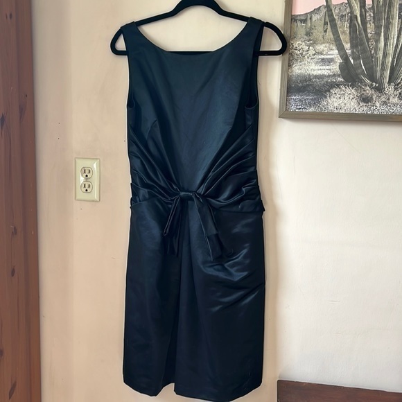 Nwt Kate Spade Black Silk “Jillian” Bow Mini Cocktail Dress Size 6